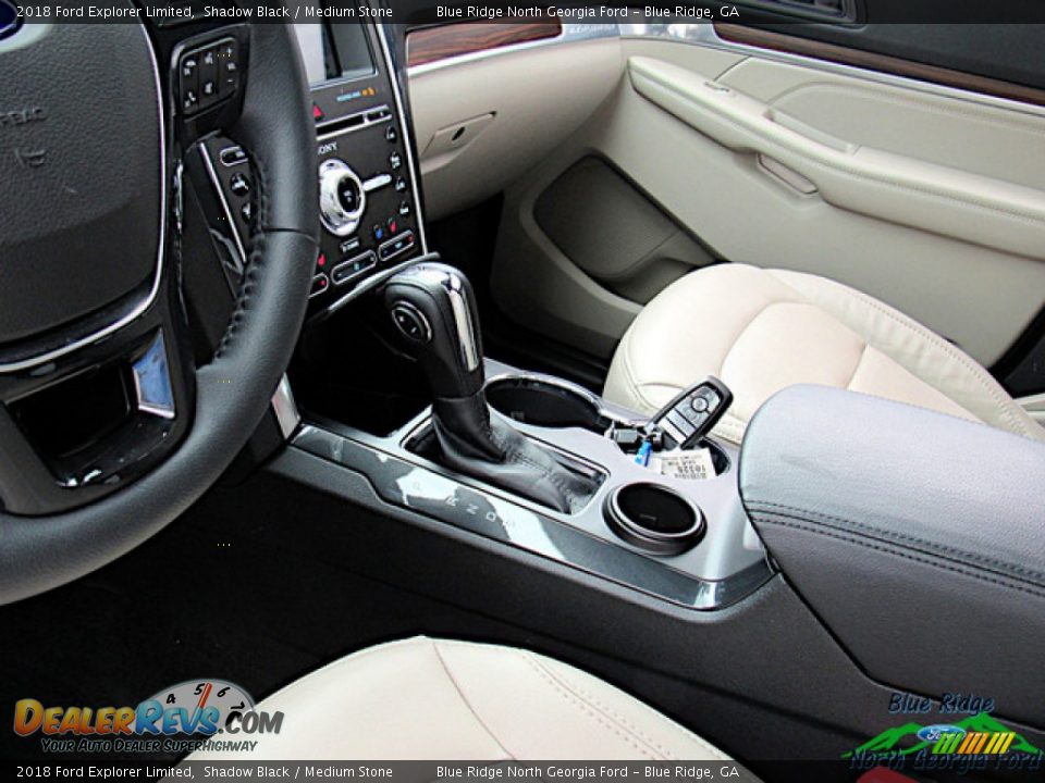 2018 Ford Explorer Limited Shadow Black / Medium Stone Photo #27