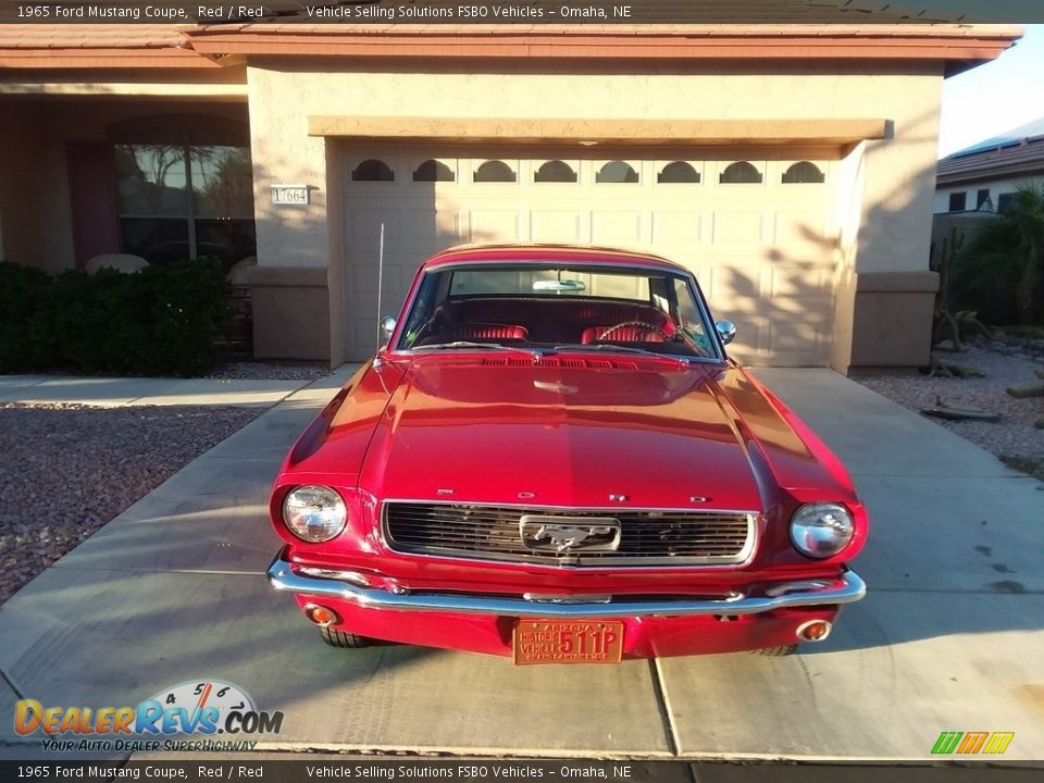1965 Ford Mustang Coupe Red / Red Photo #18