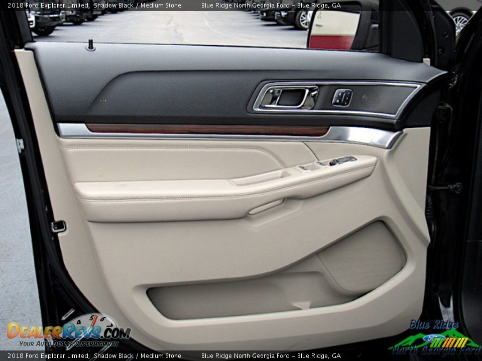 2018 Ford Explorer Limited Shadow Black / Medium Stone Photo #29