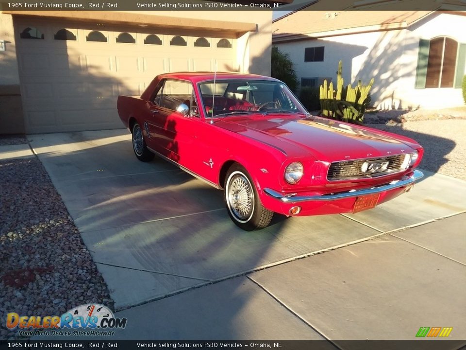 1965 Ford Mustang Coupe Red / Red Photo #19