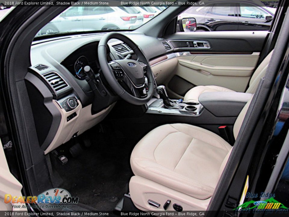 2018 Ford Explorer Limited Shadow Black / Medium Stone Photo #30