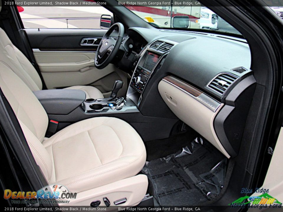 2018 Ford Explorer Limited Shadow Black / Medium Stone Photo #31