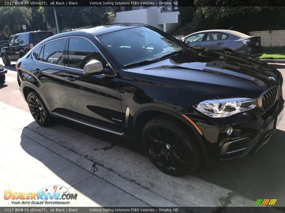 2017 BMW X6 sDrive35i Jet Black / Black Photo #1