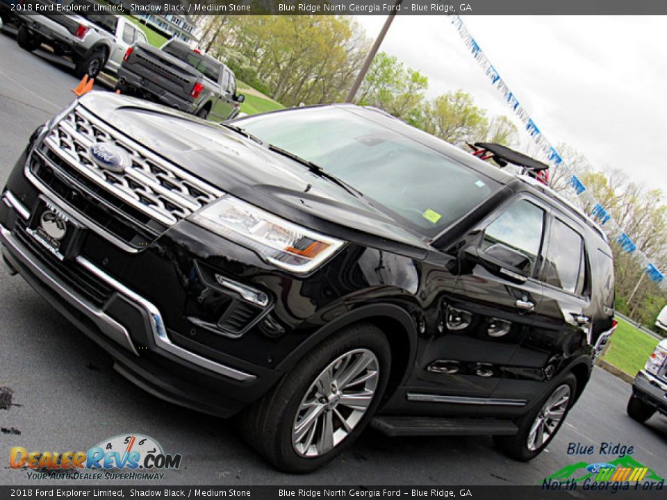 2018 Ford Explorer Limited Shadow Black / Medium Stone Photo #33