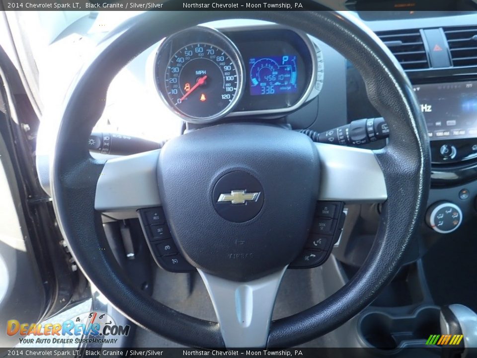 2014 Chevrolet Spark LT Black Granite / Silver/Silver Photo #27