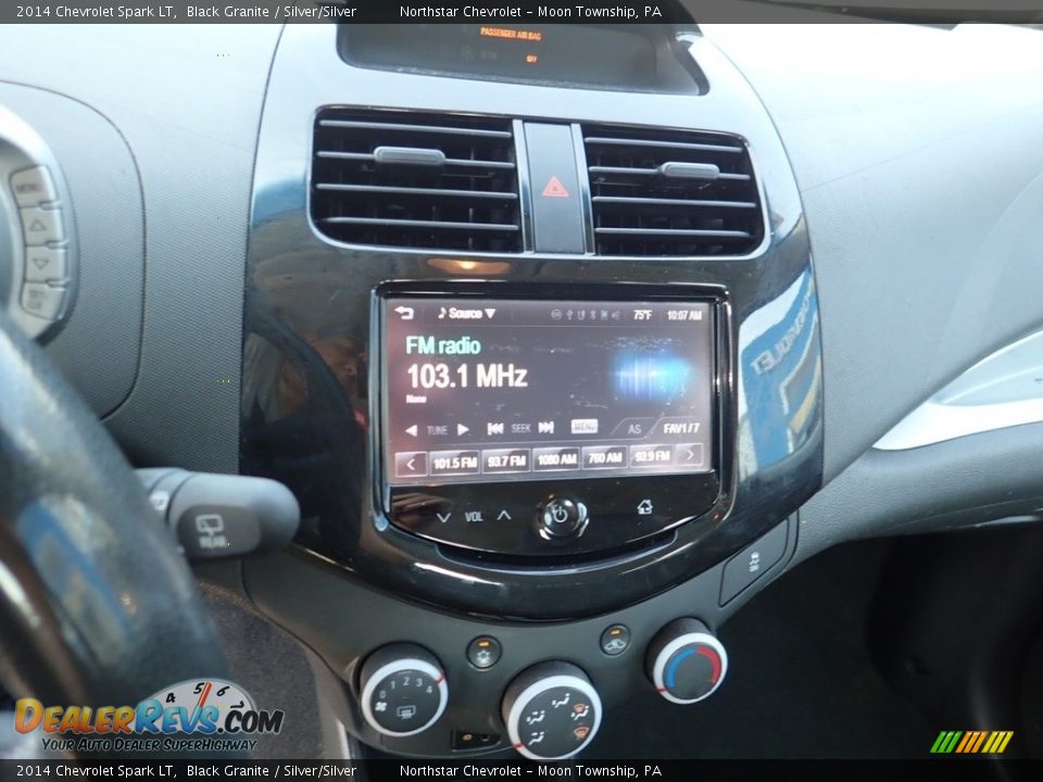 2014 Chevrolet Spark LT Black Granite / Silver/Silver Photo #28