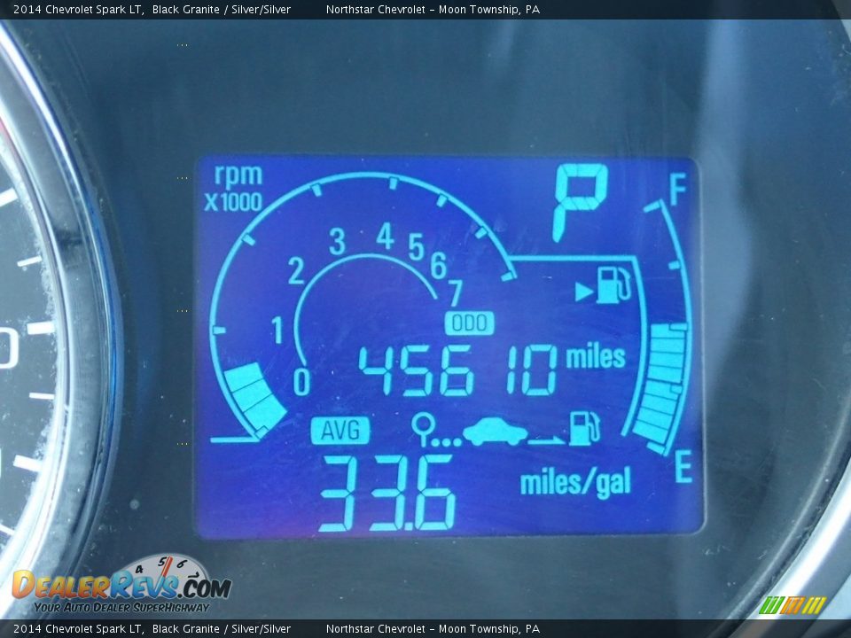 2014 Chevrolet Spark LT Black Granite / Silver/Silver Photo #30