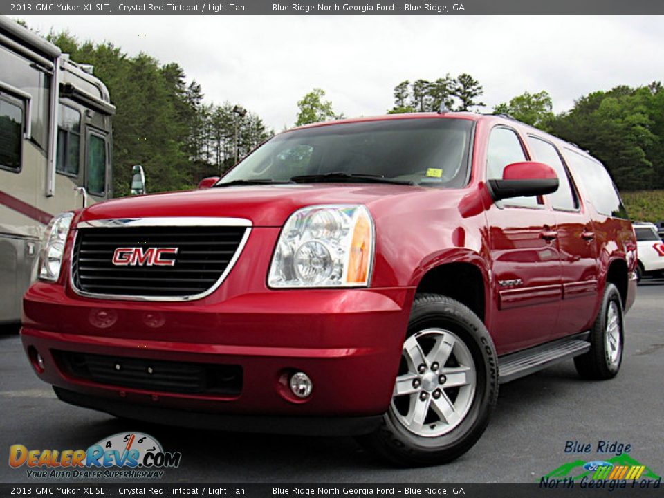 2013 GMC Yukon XL SLT Crystal Red Tintcoat / Light Tan Photo #1