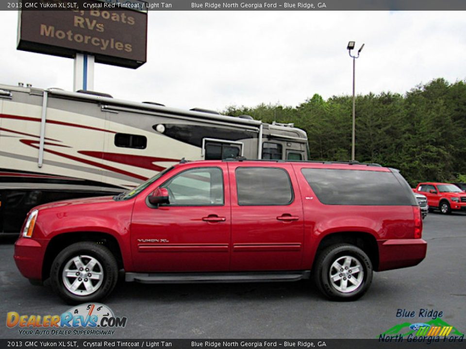 2013 GMC Yukon XL SLT Crystal Red Tintcoat / Light Tan Photo #2