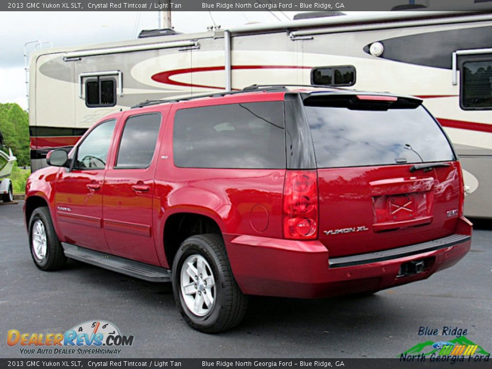 2013 GMC Yukon XL SLT Crystal Red Tintcoat / Light Tan Photo #3