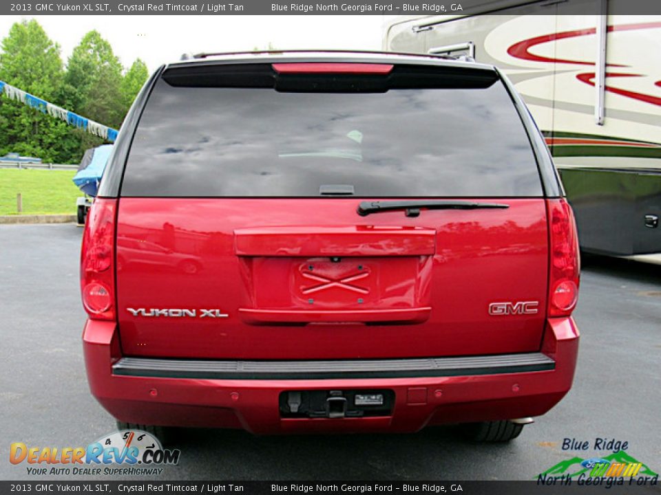 2013 GMC Yukon XL SLT Crystal Red Tintcoat / Light Tan Photo #4