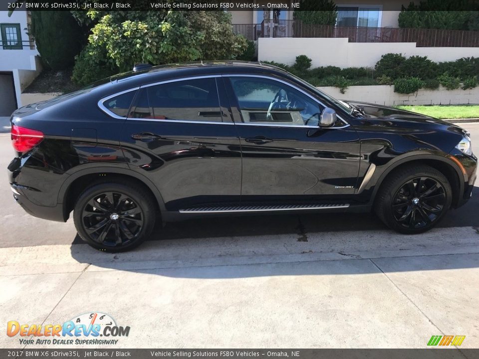 2017 BMW X6 sDrive35i Jet Black / Black Photo #13