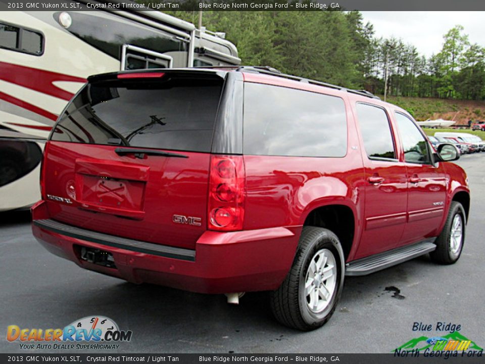 2013 GMC Yukon XL SLT Crystal Red Tintcoat / Light Tan Photo #5