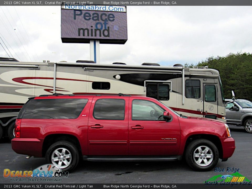 2013 GMC Yukon XL SLT Crystal Red Tintcoat / Light Tan Photo #6