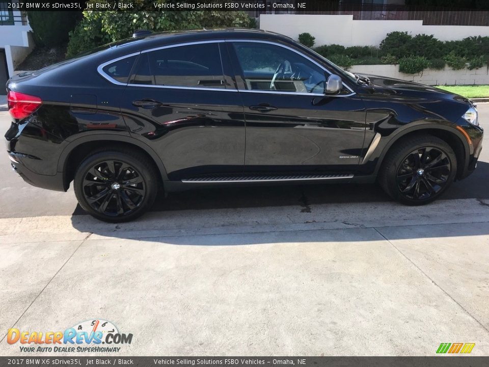 2017 BMW X6 sDrive35i Jet Black / Black Photo #14