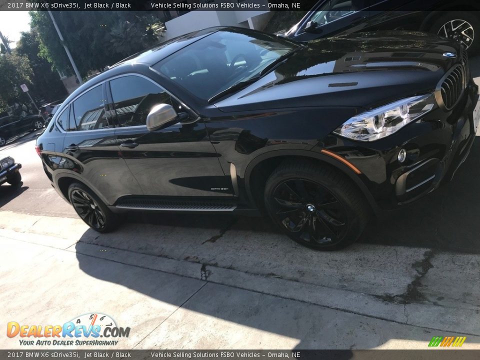 2017 BMW X6 sDrive35i Jet Black / Black Photo #15