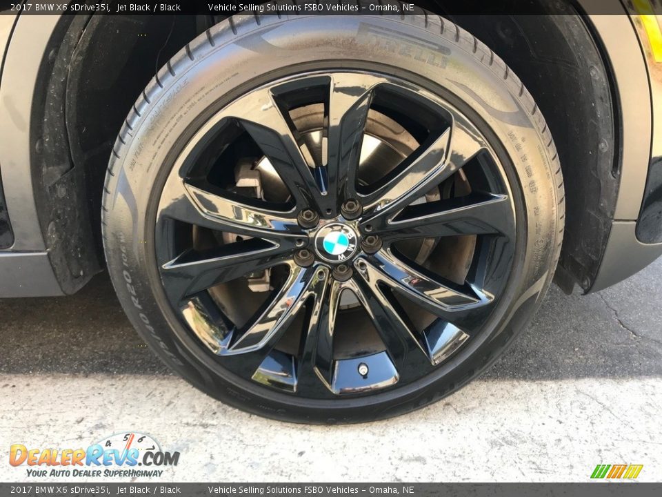 2017 BMW X6 sDrive35i Jet Black / Black Photo #16