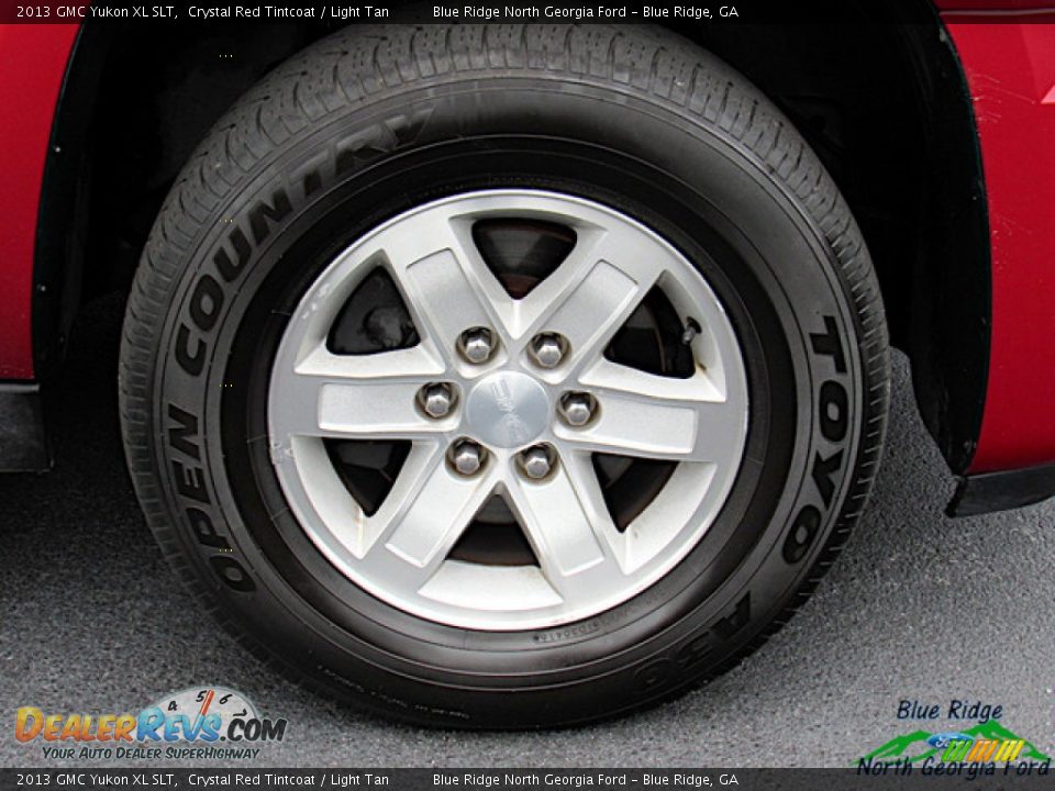 2013 GMC Yukon XL SLT Crystal Red Tintcoat / Light Tan Photo #9