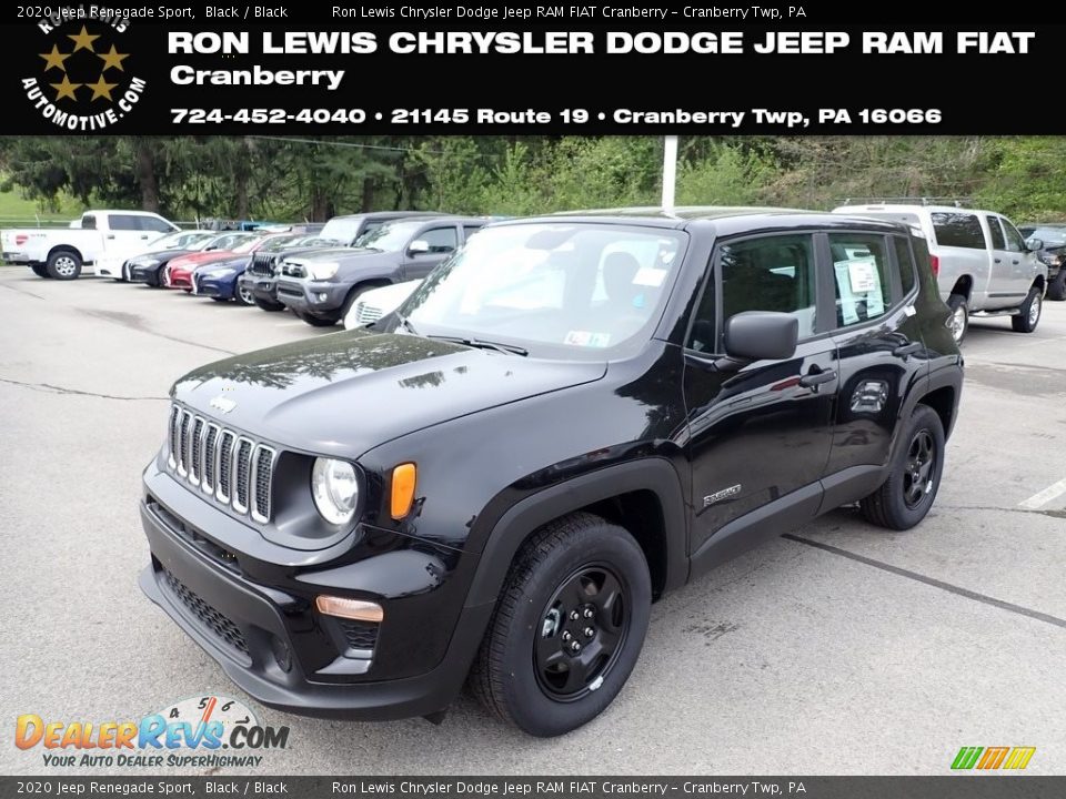 2020 Jeep Renegade Sport Black / Black Photo #1