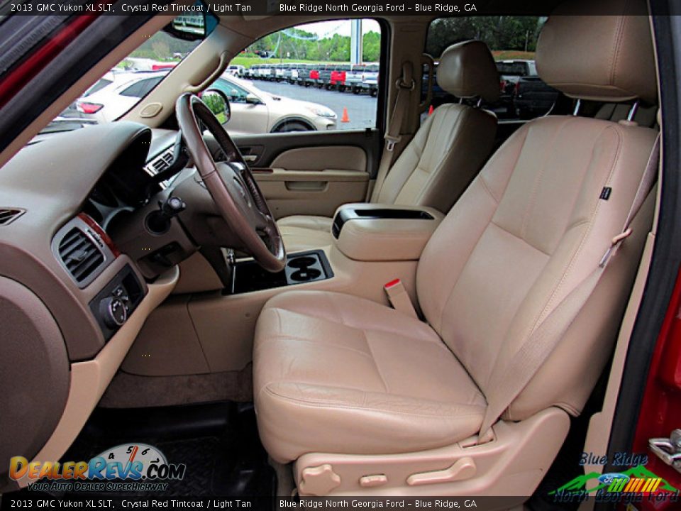2013 GMC Yukon XL SLT Crystal Red Tintcoat / Light Tan Photo #10