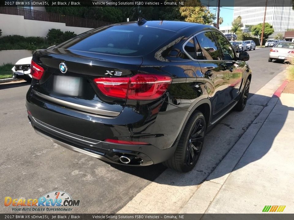 2017 BMW X6 sDrive35i Jet Black / Black Photo #19