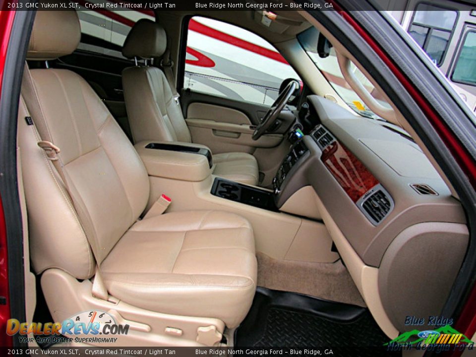 2013 GMC Yukon XL SLT Crystal Red Tintcoat / Light Tan Photo #11