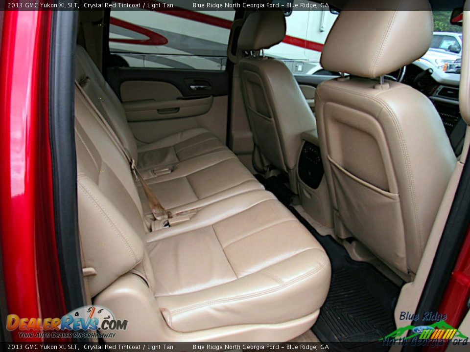 2013 GMC Yukon XL SLT Crystal Red Tintcoat / Light Tan Photo #12