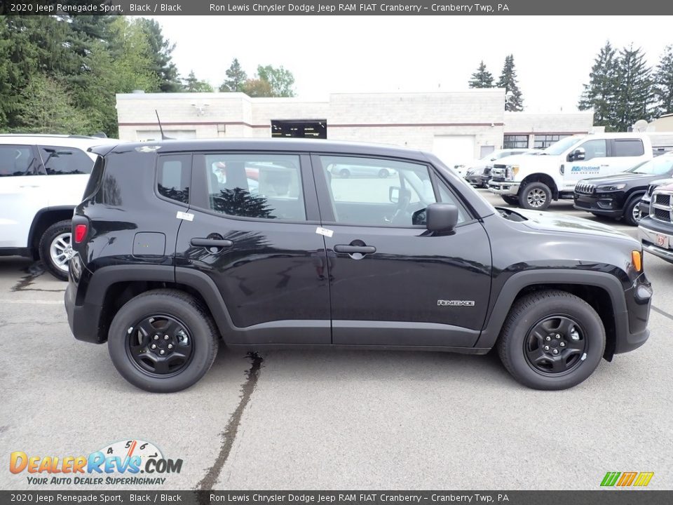 Black 2020 Jeep Renegade Sport Photo #5