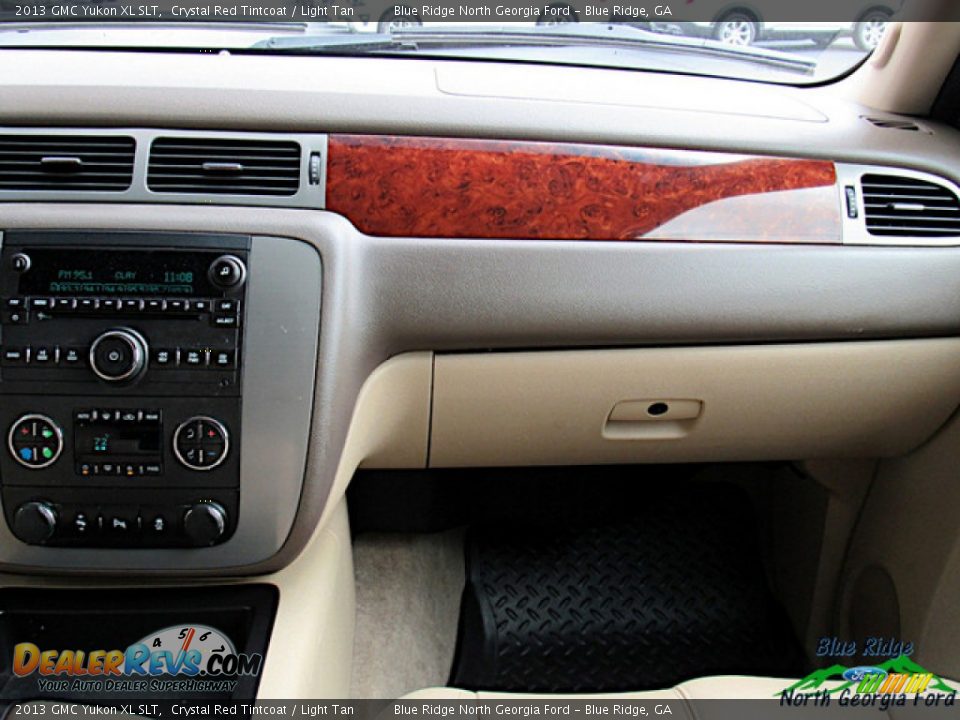 2013 GMC Yukon XL SLT Crystal Red Tintcoat / Light Tan Photo #16