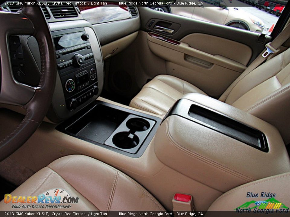 2013 GMC Yukon XL SLT Crystal Red Tintcoat / Light Tan Photo #24