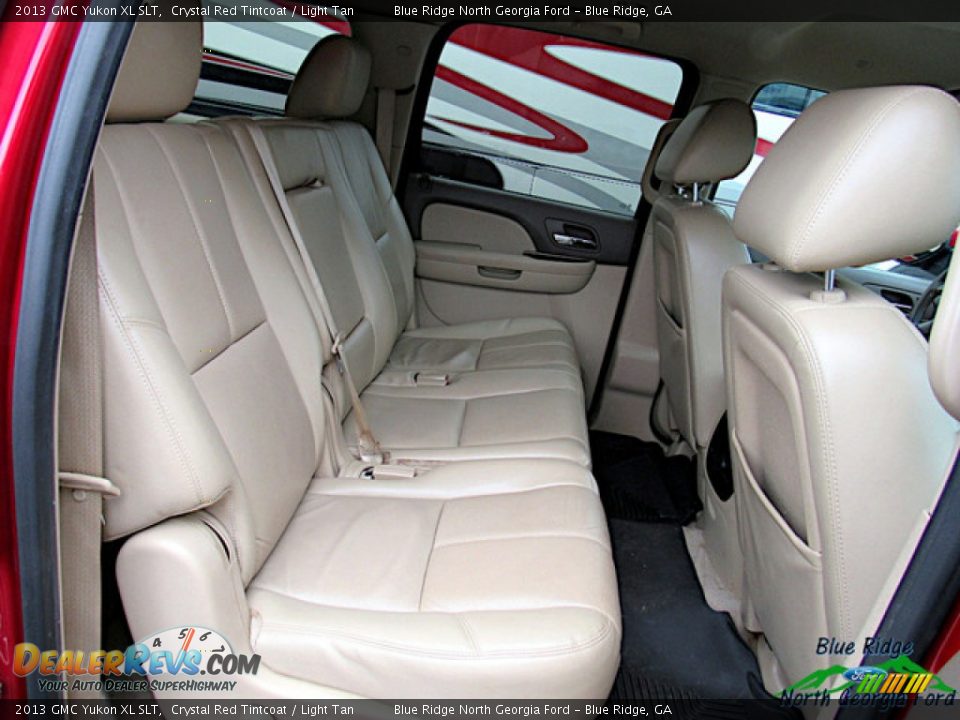 2013 GMC Yukon XL SLT Crystal Red Tintcoat / Light Tan Photo #29