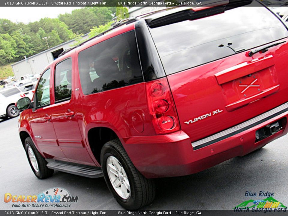 2013 GMC Yukon XL SLT Crystal Red Tintcoat / Light Tan Photo #33