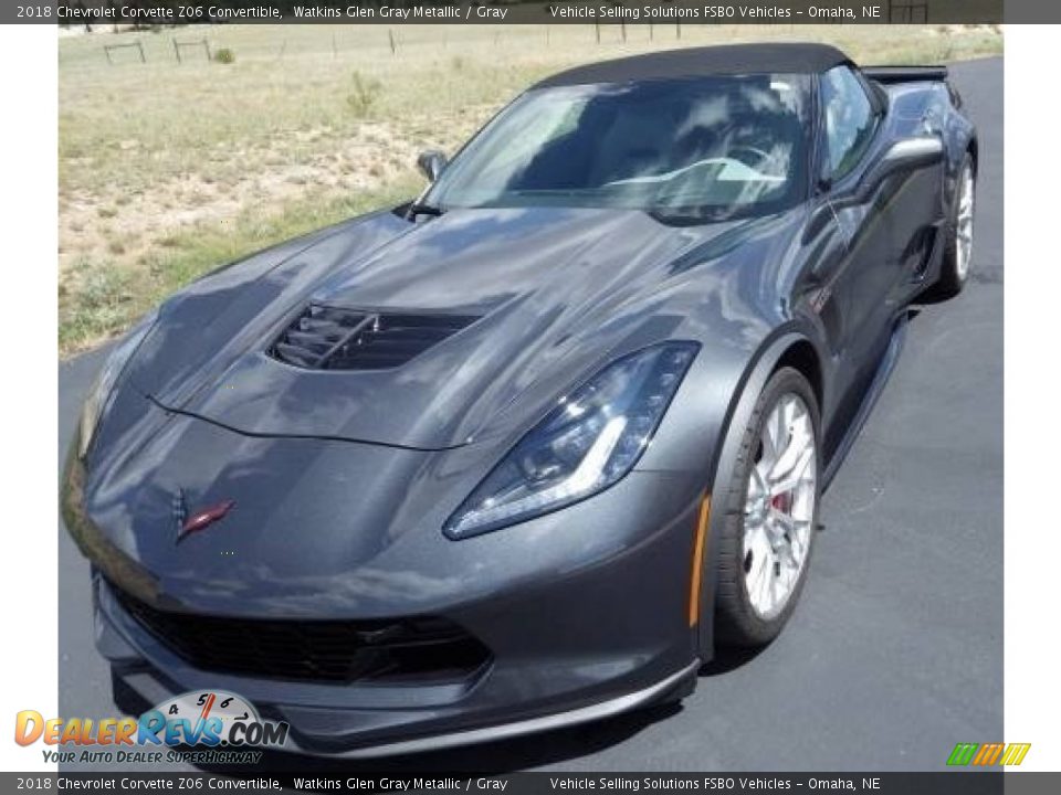 2018 Chevrolet Corvette Z06 Convertible Watkins Glen Gray Metallic / Gray Photo #1