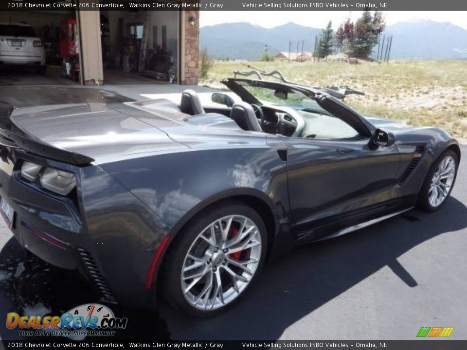 2018 Chevrolet Corvette Z06 Convertible Watkins Glen Gray Metallic / Gray Photo #9