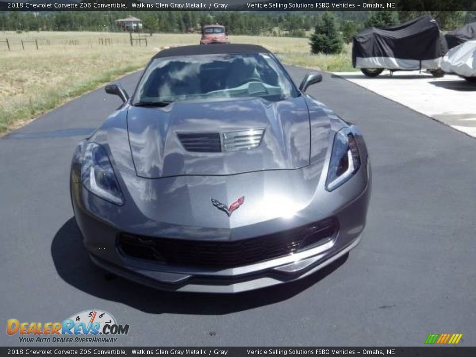 2018 Chevrolet Corvette Z06 Convertible Watkins Glen Gray Metallic / Gray Photo #10