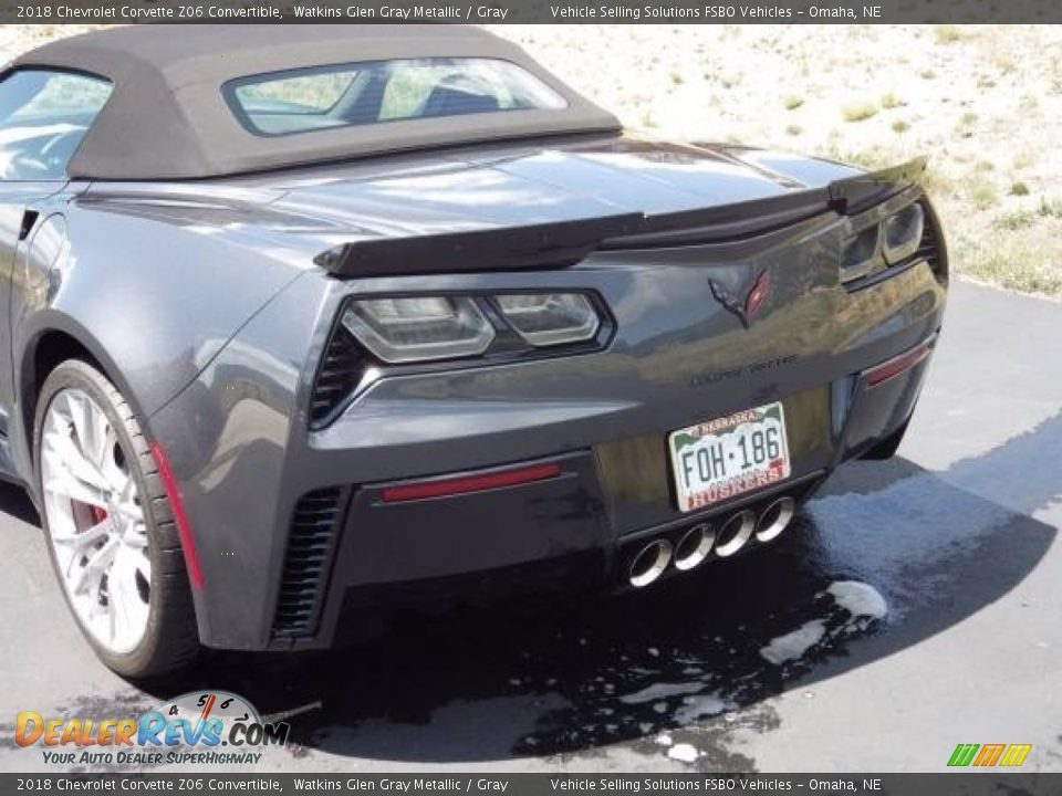 2018 Chevrolet Corvette Z06 Convertible Watkins Glen Gray Metallic / Gray Photo #11