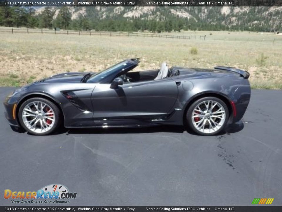 2018 Chevrolet Corvette Z06 Convertible Watkins Glen Gray Metallic / Gray Photo #14