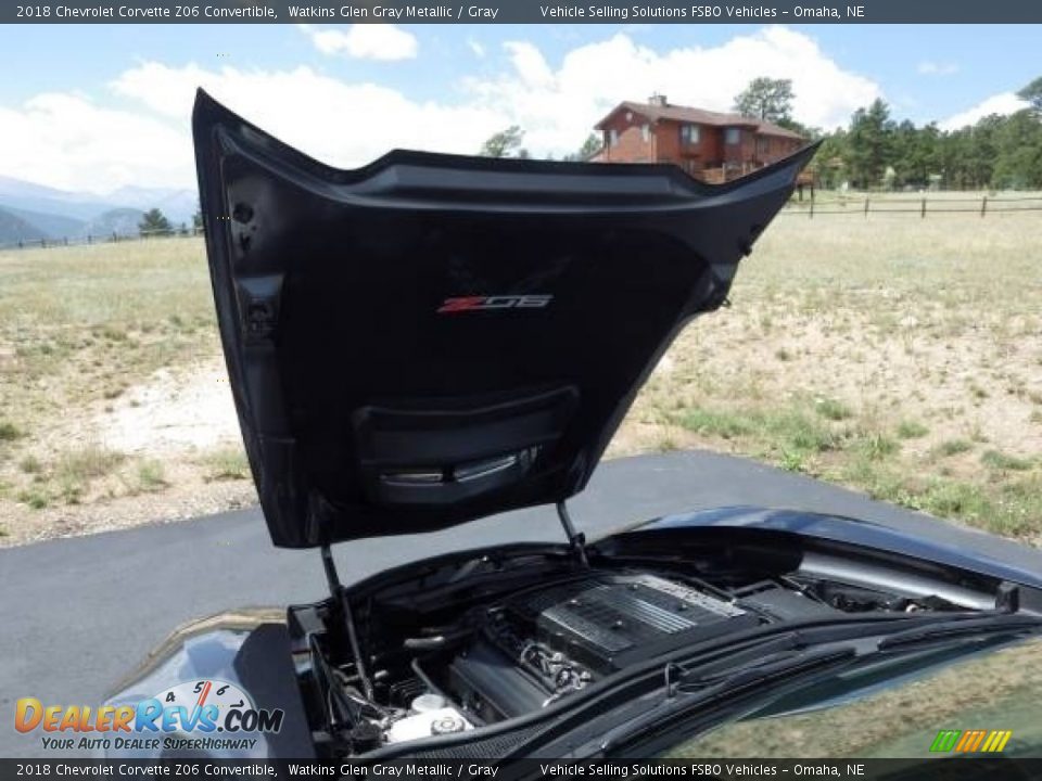 2018 Chevrolet Corvette Z06 Convertible Watkins Glen Gray Metallic / Gray Photo #15