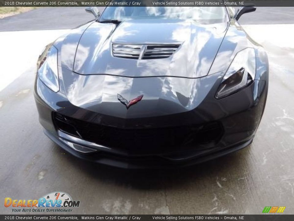 2018 Chevrolet Corvette Z06 Convertible Watkins Glen Gray Metallic / Gray Photo #19