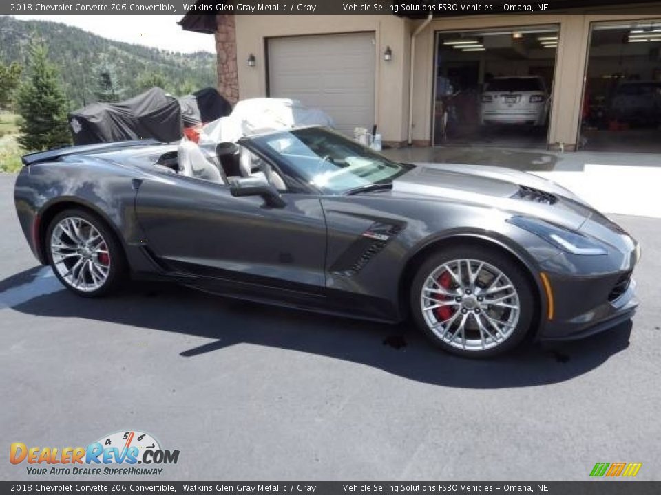 2018 Chevrolet Corvette Z06 Convertible Watkins Glen Gray Metallic / Gray Photo #20