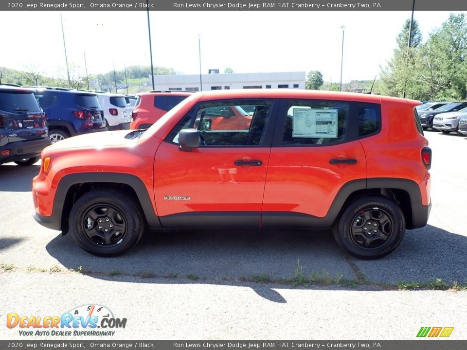 2020 Jeep Renegade Sport Omaha Orange / Black Photo #2