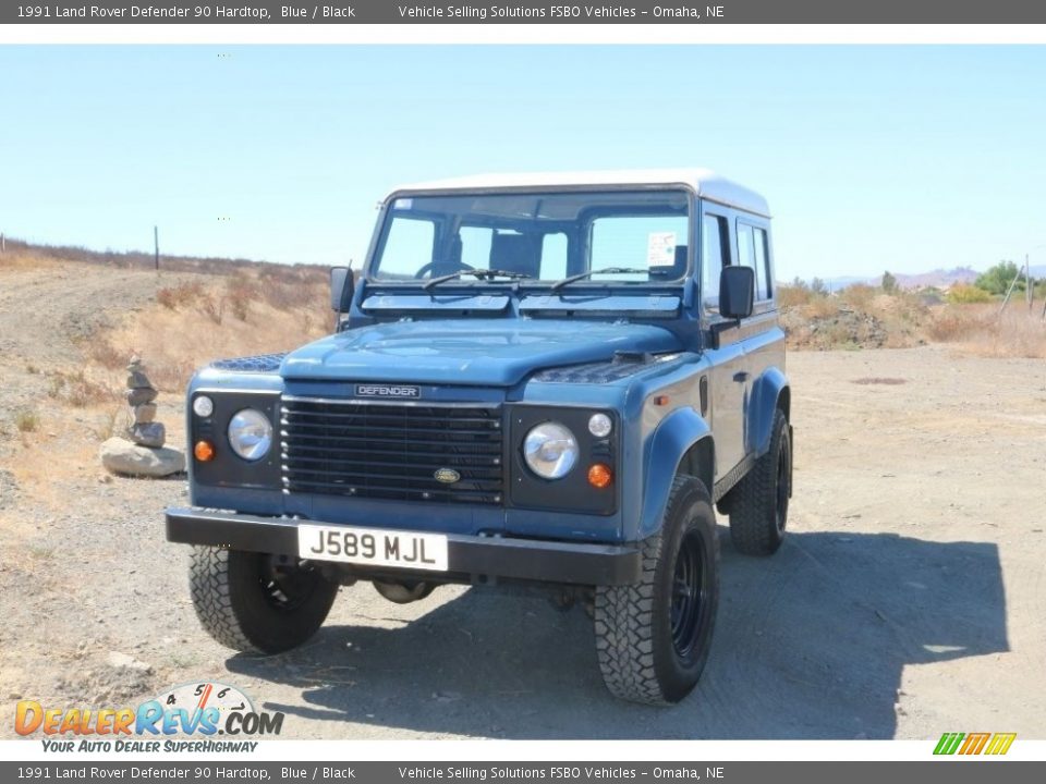 1991 Land Rover Defender 90 Hardtop Blue / Black Photo #4