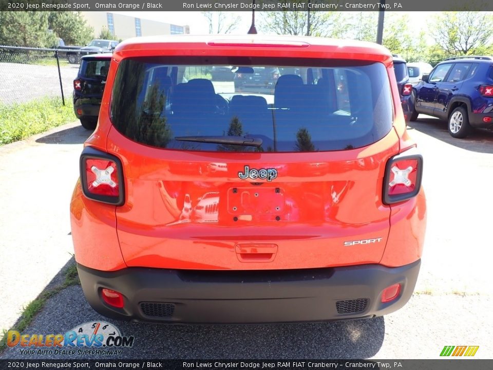2020 Jeep Renegade Sport Omaha Orange / Black Photo #4