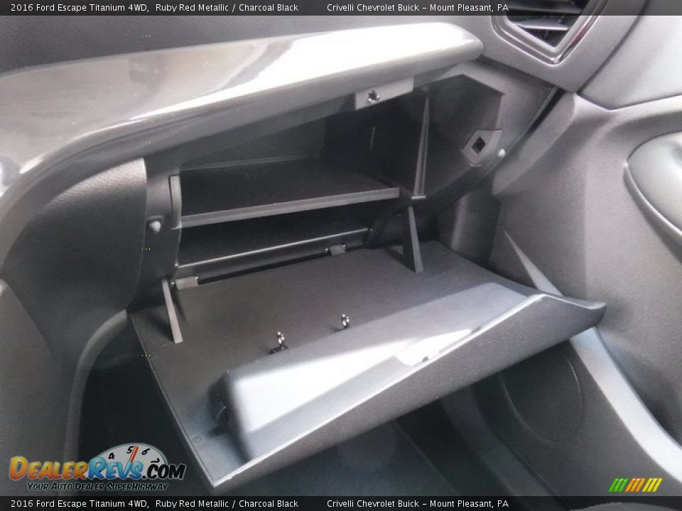 2016 Ford Escape Titanium 4WD Ruby Red Metallic / Charcoal Black Photo #29
