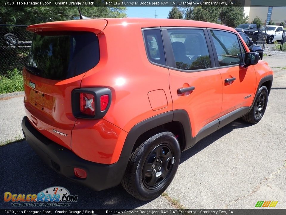 2020 Jeep Renegade Sport Omaha Orange / Black Photo #5