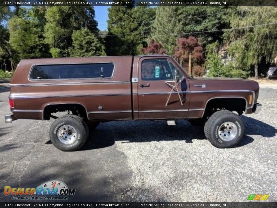 Cordva Brown 1977 Chevrolet C/K K10 Cheyenne Regular Cab 4x4 Photo #1