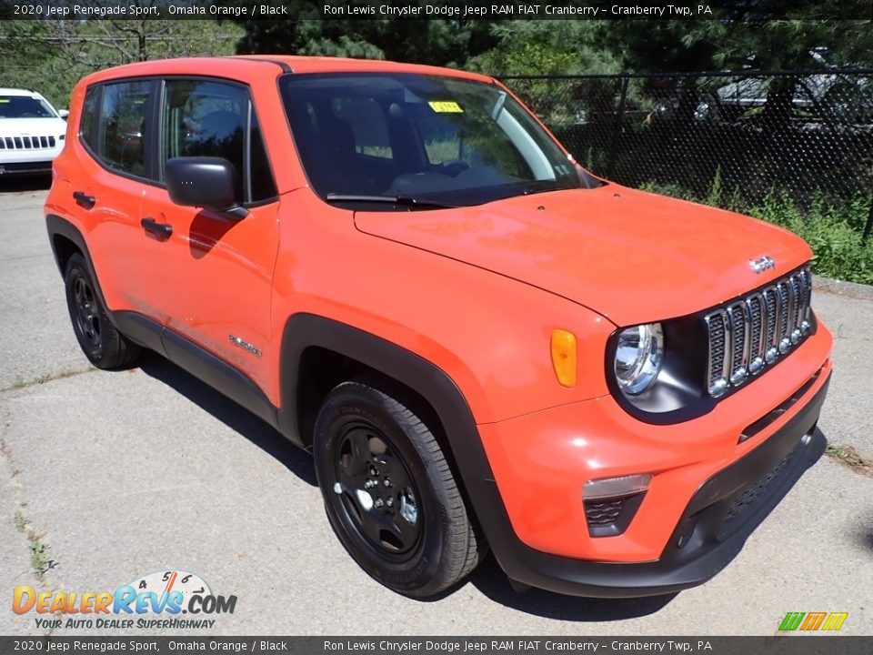 2020 Jeep Renegade Sport Omaha Orange / Black Photo #7