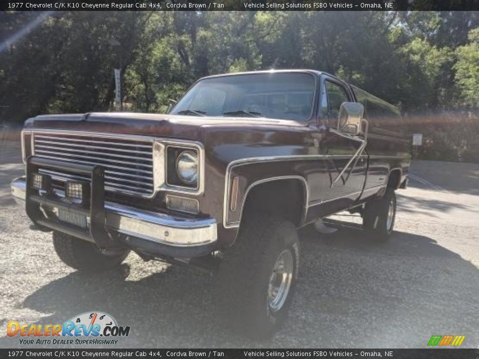 Cordva Brown 1977 Chevrolet C/K K10 Cheyenne Regular Cab 4x4 Photo #8