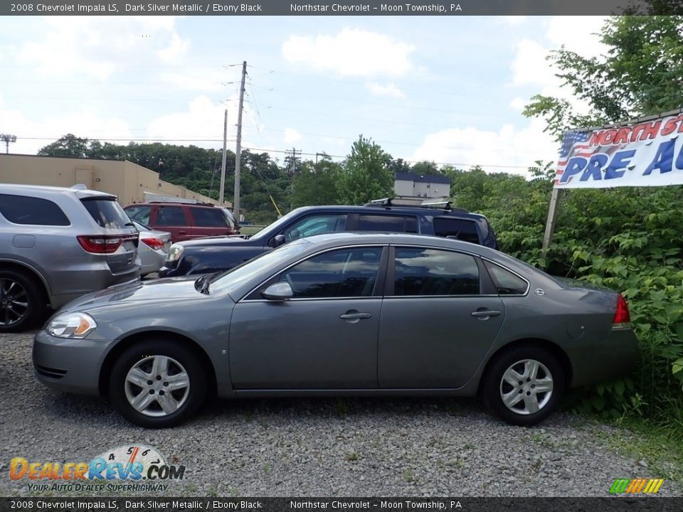 2008 Chevrolet Impala LS Dark Silver Metallic / Ebony Black Photo #2