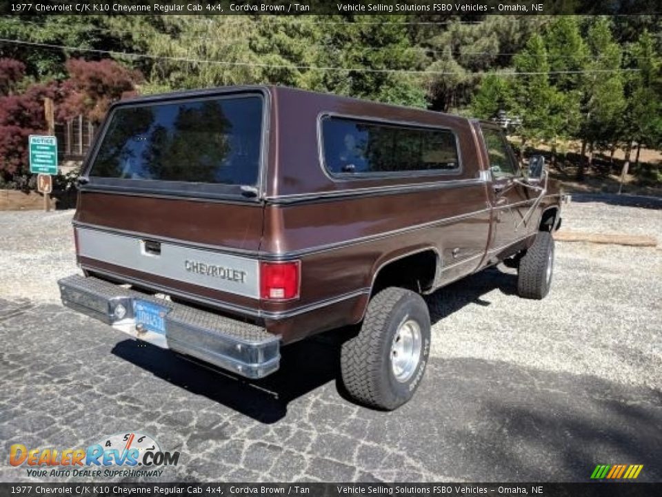 Cordva Brown 1977 Chevrolet C/K K10 Cheyenne Regular Cab 4x4 Photo #9